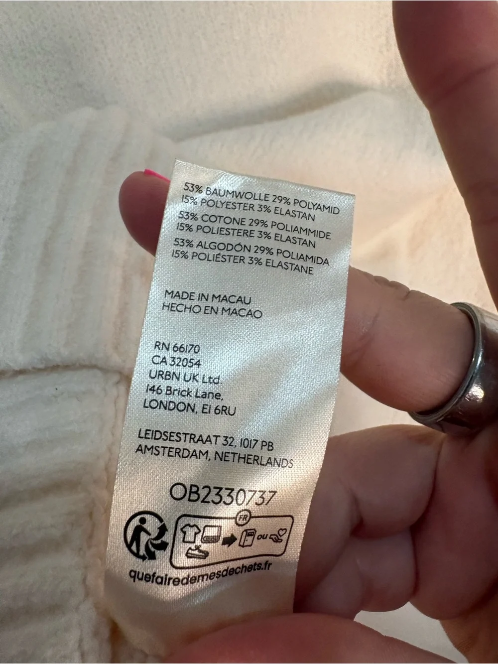 Free People Trading Up Polo in ivory